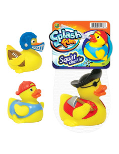 Patito de Goma Lanzador de Agua JA-RU 6.35cm Amarillo