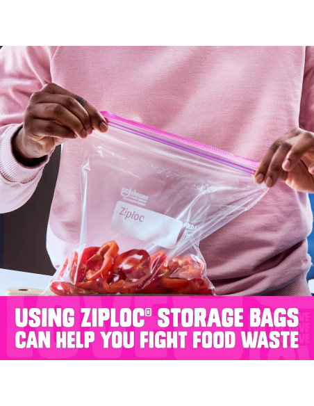 Bolsas de Almacenamiento Ziploc de 42 Unidades para Comida