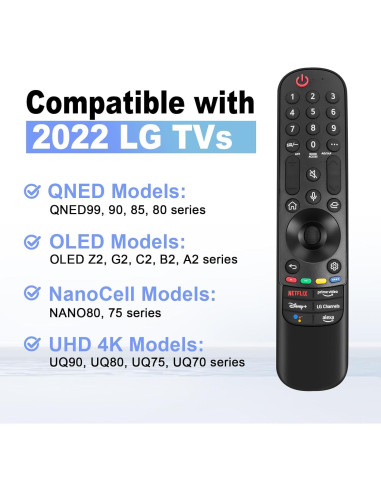 Control Remoto Mágico LG 2019-2024 con Voz y Puntero