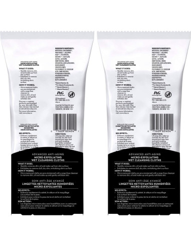 Toallitas Micro-Exfoliantes OLAY Regenerist 30 Unidades (Paquete de 2)