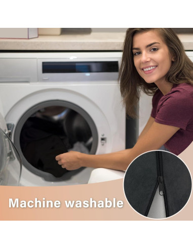 Cojín de Espalda ENITYA Mediano Negro para Lectura y Descanso