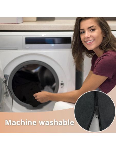 Cojín de Espalda ENITYA Mediano Negro para Lectura y Descanso