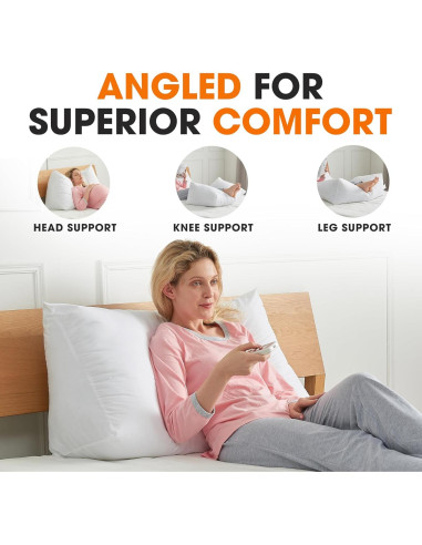 Almohada Wedge Colección Cheer 91x46 cm Suave para Leer