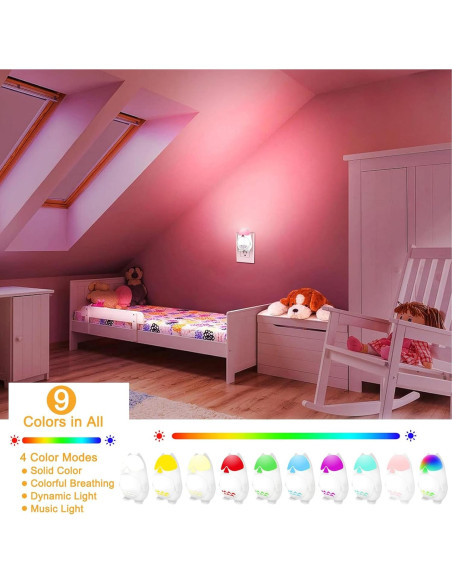 Luz Nocturna Inteligente RAVEtone Cat-201NL Regulable 2 Pzas