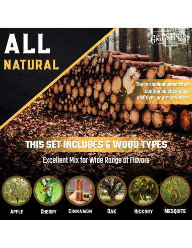 Kit de Ahumador de Whiskey G&J's Finest con Antorcha y Astillas