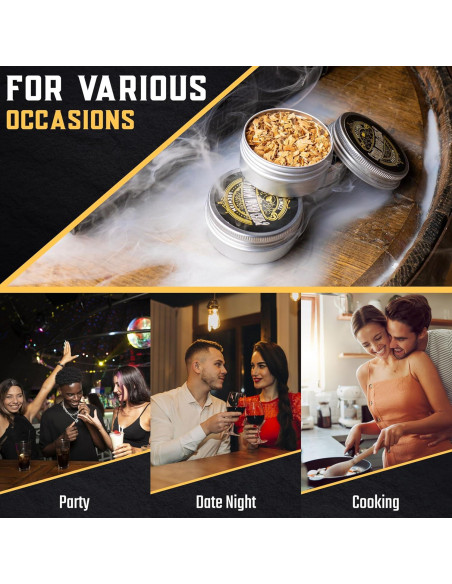 Kit de Ahumador de Whiskey G&J's Finest con Antorcha y Astillas