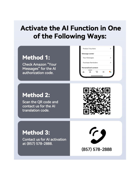 Auriculares Traductores AI Phegittg T68 80H Negro