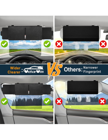 Visera Solar Polarizada Veharvim VH-SV02-1STM UV400 Ajustable