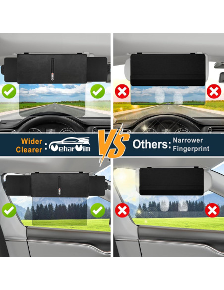 Visera Solar Polarizada Veharvim VH-SV02-1STM UV400 Ajustable