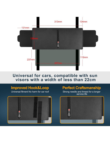 Visera Solar Polarizada Veharvim VH-SV02-1STM UV400 Ajustable