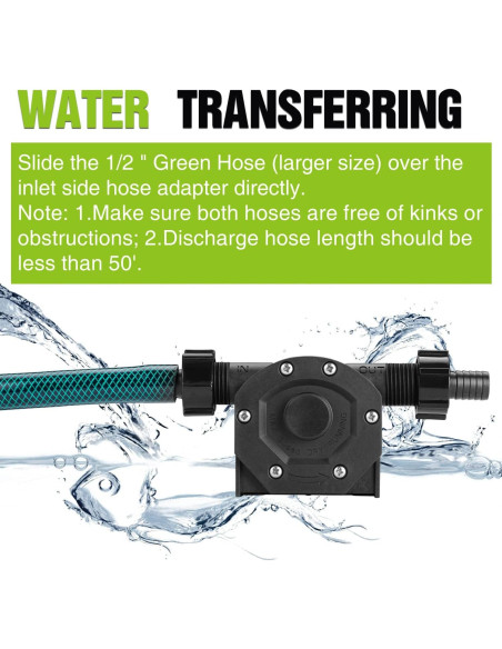 Bomba de Transferencia de Agua y Aceite TRUPOW 12.5 GPM