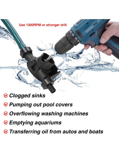 Bomba de Transferencia de Agua y Aceite TRUPOW 12.5 GPM