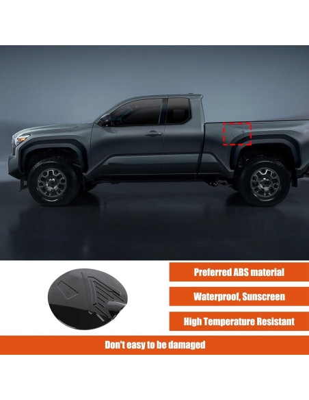 Cubierta de Tapón de Combustible Lcojicep para Toyota Tacoma 2024-2025 - ABS 3D