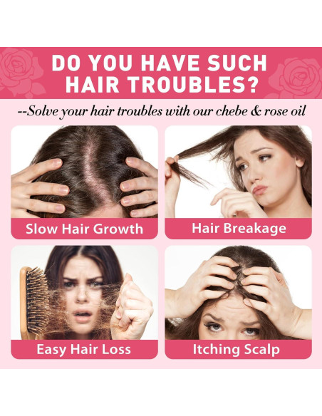Aceite de Chebe y Rosa WOZUTUNT 118 ml - Crecimiento y Brillo
