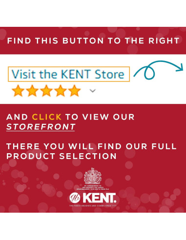 Cepillo Desenredante Ovalado Kent CSGM - Cerdas Naturales 19.7 cm