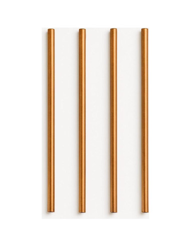 Popotes Reutilizables de Cobre Modern Home - 21.6 cm - Juego de 2