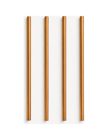 Popotes Reutilizables de Cobre Modern Home - 21.6 cm - Juego de 2