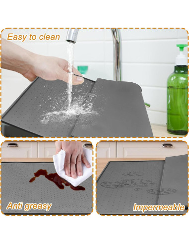 Alfombrilla de Silicona Antideslizante Hlimior 30x48 cm para Hielo