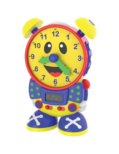 Reloj de Enseñanza del Tiempo Telly Clásico - Educativo y Seguro