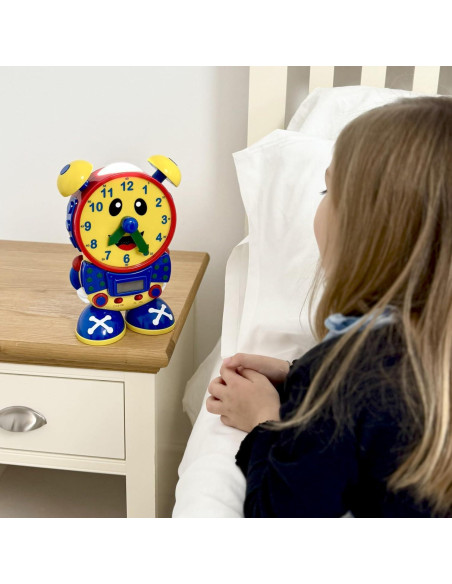Reloj de Enseñanza del Tiempo Telly Clásico - Educativo y Seguro