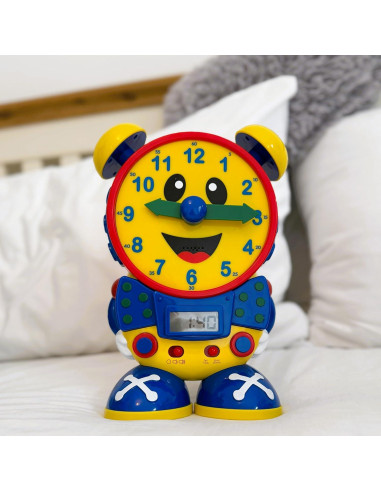 Reloj de Enseñanza del Tiempo Telly Clásico - Educativo y Seguro