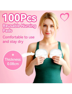 Almohadillas de Lactancia Desechables 100 Unidades Súper Absorbentes 2