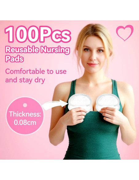 Almohadillas de Lactancia Desechables 100 Unidades Súper Absorbentes Almohadillas de Lactancia Desechables 100 Unidades Súper Absorbentes