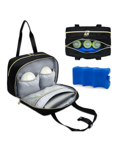 Bolsa de Leche Materna Portátil Liveagain con Hielo Negro