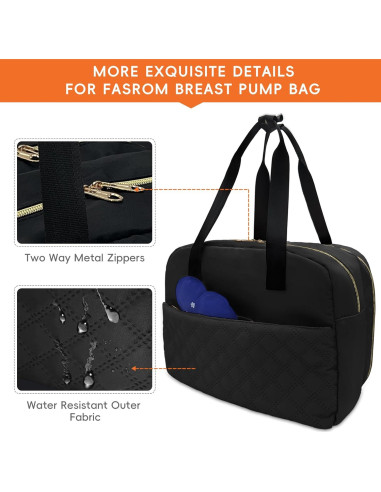 Bolsa de Leche Materna Portátil Liveagain con Hielo Negro