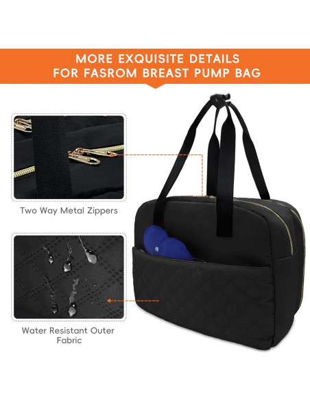 Bolsa de Leche Materna Portátil Liveagain con Hielo Negro