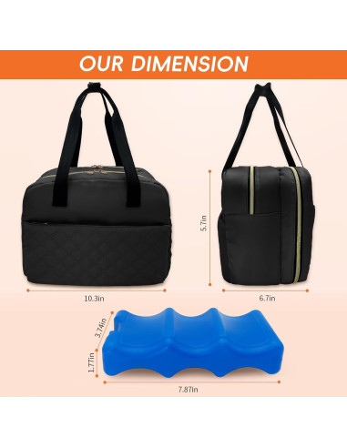 Bolsa de Leche Materna Portátil Liveagain con Hielo Negro