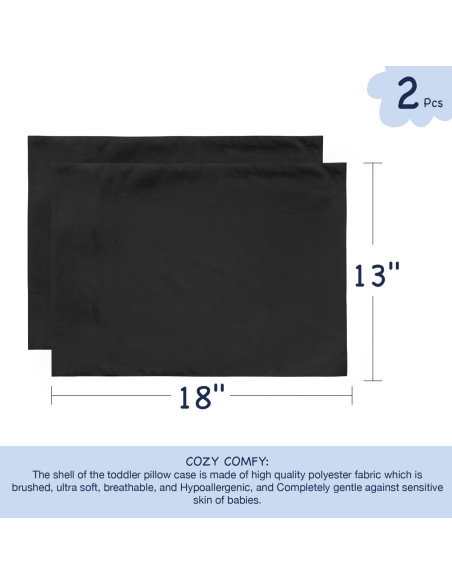 Funda de Almohada para Niños EXQ Home 33x46 cm Juego de 2