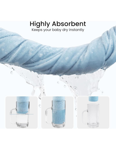 Toallas de Bebé con Capucha Viviland 2 Paquete 100% Algodón