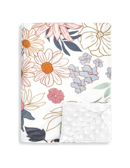 Manta de Recibo para Bebés HNHUAMING Floral 76x102 cm
