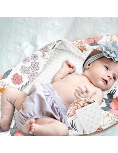 Manta de Recibo para Bebés HNHUAMING Floral 76x102 cm