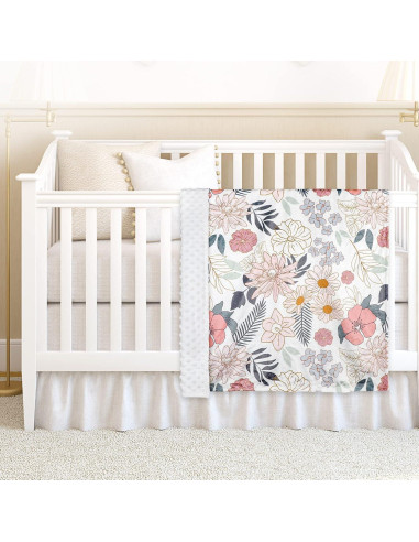 Manta de Recibo para Bebés HNHUAMING Floral 76x102 cm