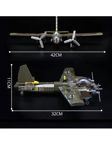 Bloques de Construcción Militar General Jim JU88 - 559 Piezas