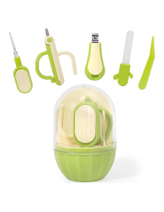 Kit de Uñas para Bebés 5 en 1 Soltdsp Verde con Estuche