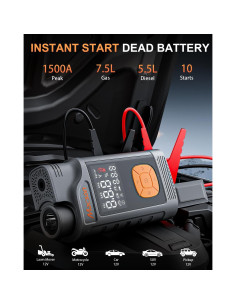 Arrancador de Salto Macson M180 1500A con Compresor 150PSI 2