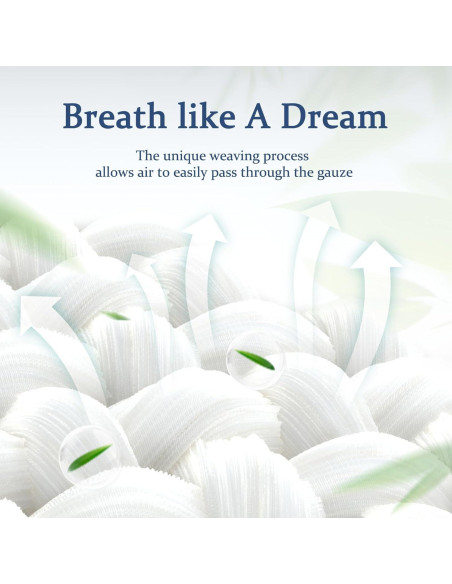 Manta de Muselina BEILIMU 109x109 cm Algodón y Rayón Azul