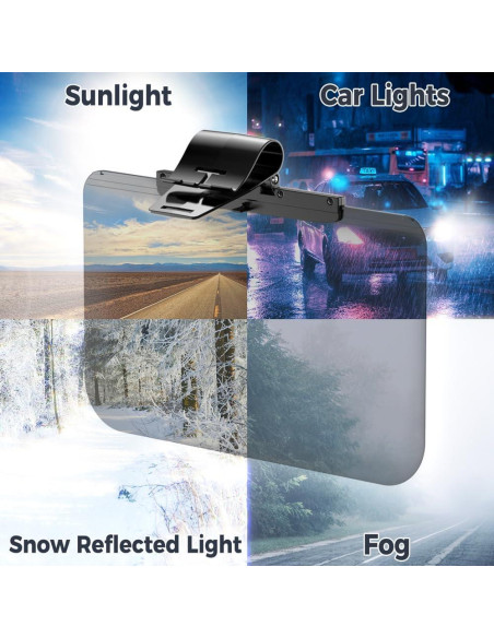 Extensor de Visera Solar Jawploy SD-2305 para SUV y MPV