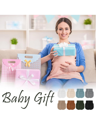 Cuffbow 16 Pares de Manoplas Antirrasguños Bebés 0-6 Meses