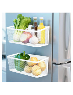 Estante de Especias Magnético VAlinks 2 Piezas Blanco 27.94cm