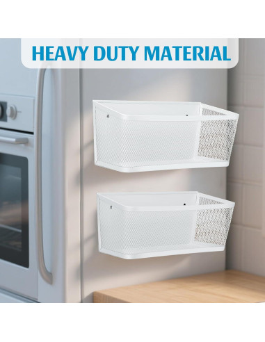 Estante de Especias Magnético VAlinks 2 Piezas Blanco 27.94cm