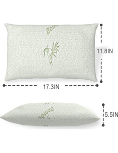 Almohada de Camping GIVANLEE Espuma Viscoelástica 40x31cm 2