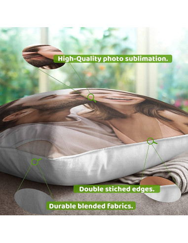 Funda de Almohada Personalizada 40x40 cm - Customization Mill