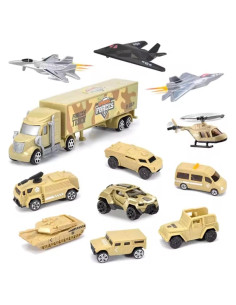 Juego de Vehículos Militares 12 Piezas Liberty Imports