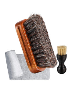 Kit de Cepillos para Pulir Zapatos YoungJoy 3 Piezas Cerdas de Caballo
