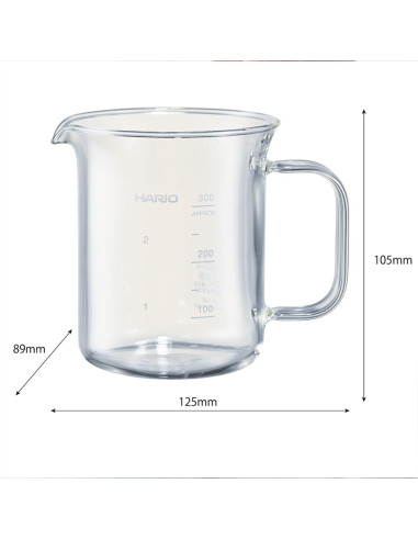 Servidor de Café Hario Beaker 300ml Vidrio Resistente