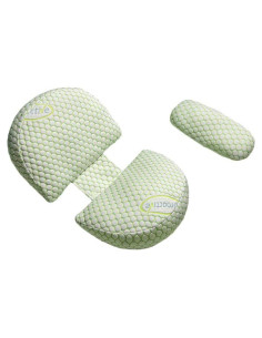 Almohada de Embarazo Lacomfy Doble Cuña Verde 53x64cm